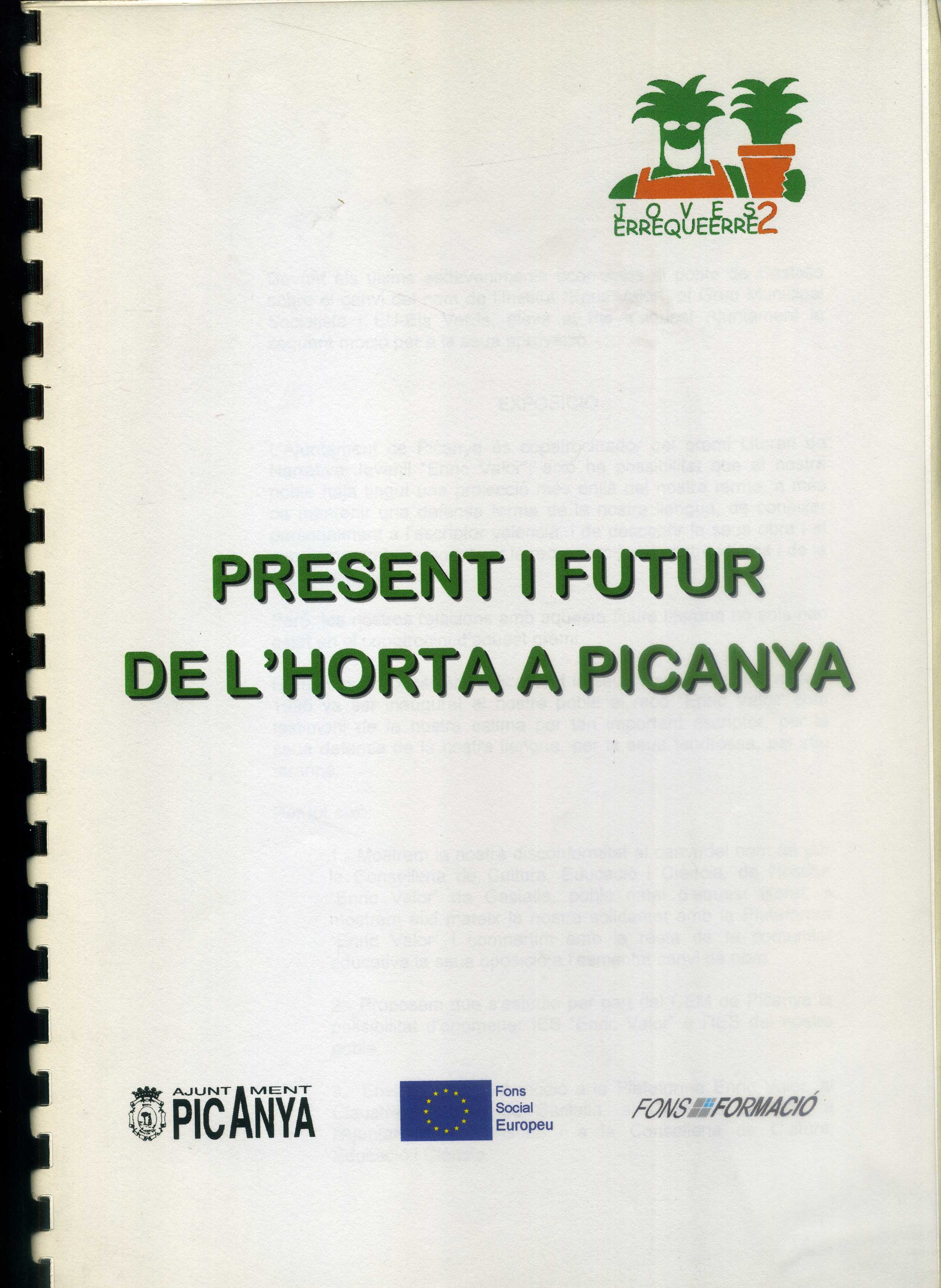 Present i futur de l'Horta a Picanya