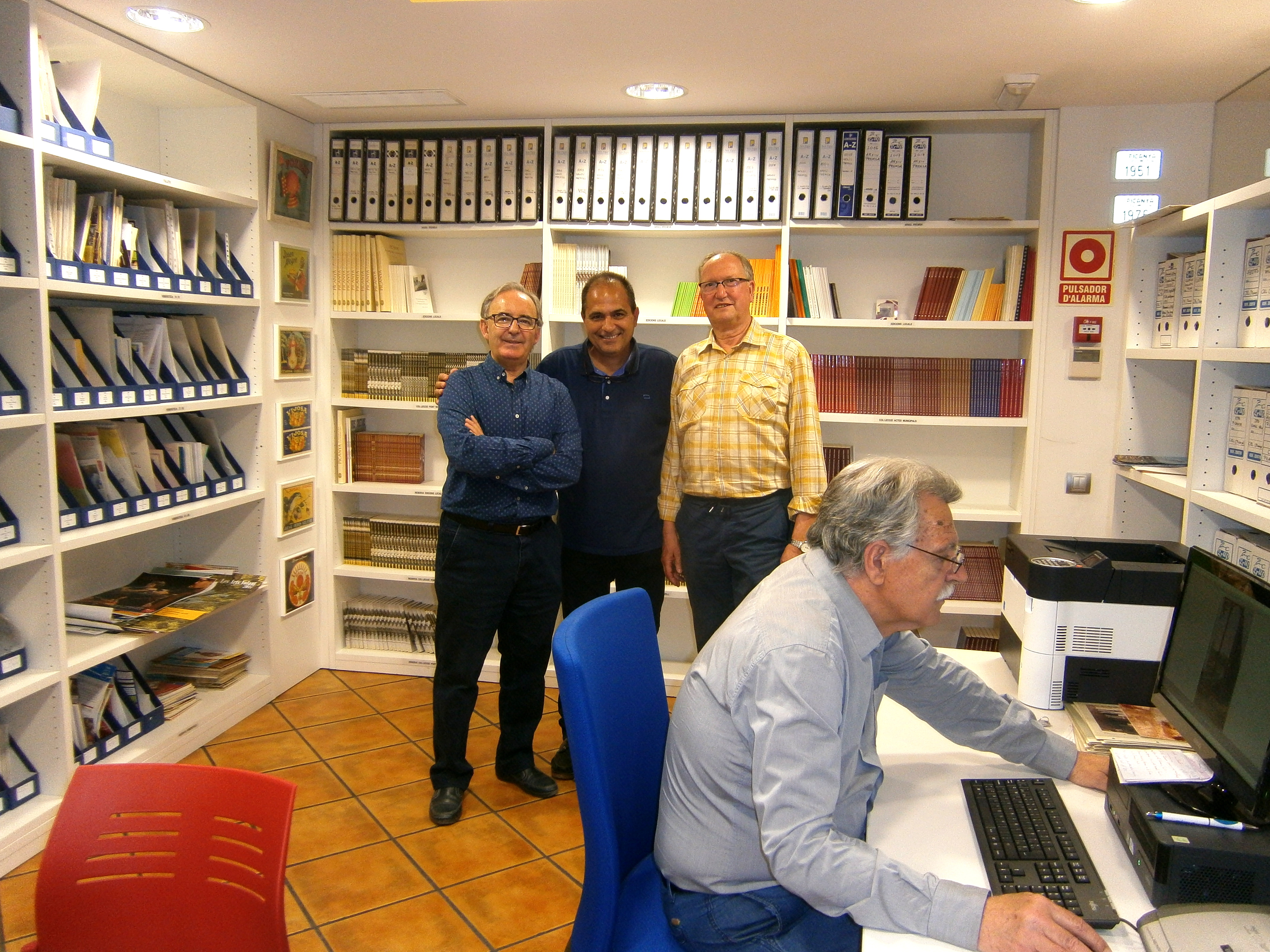 Javi Belenguer i Josep Antoni Santonja han visitat el CEL